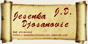 Jesenka Đošanović vizit kartica